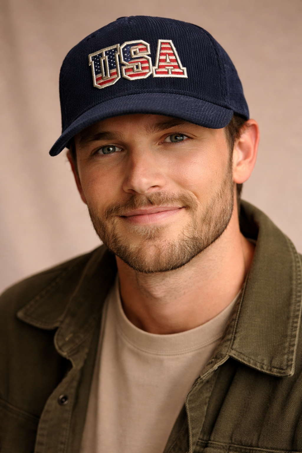USA Midnight Blue Corduroy Hat