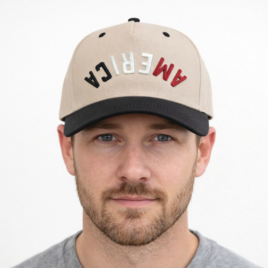 Upside Down Arched America Hat