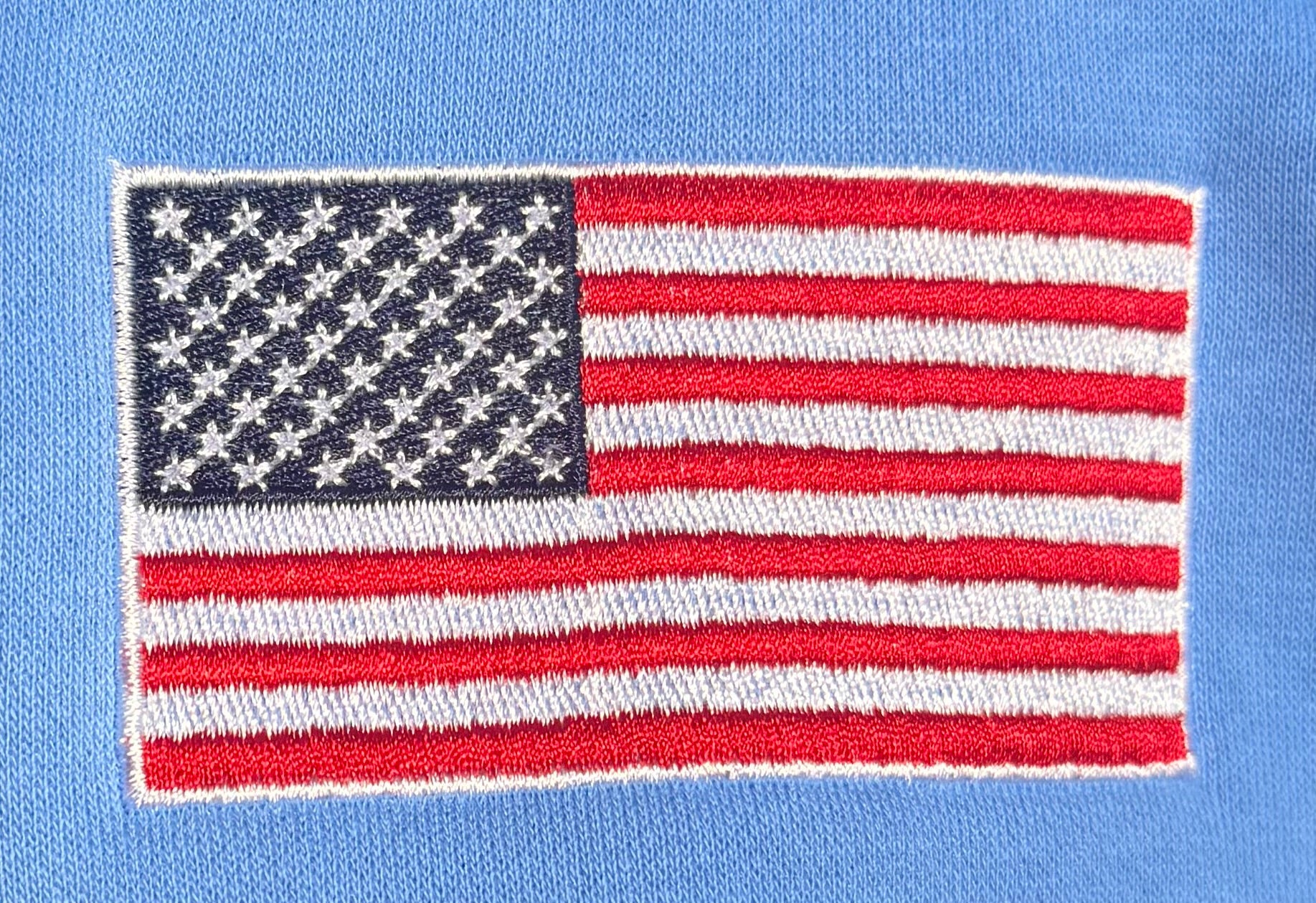 Carolina Retro Nike Hoodie with Sewn-On USA and Flag