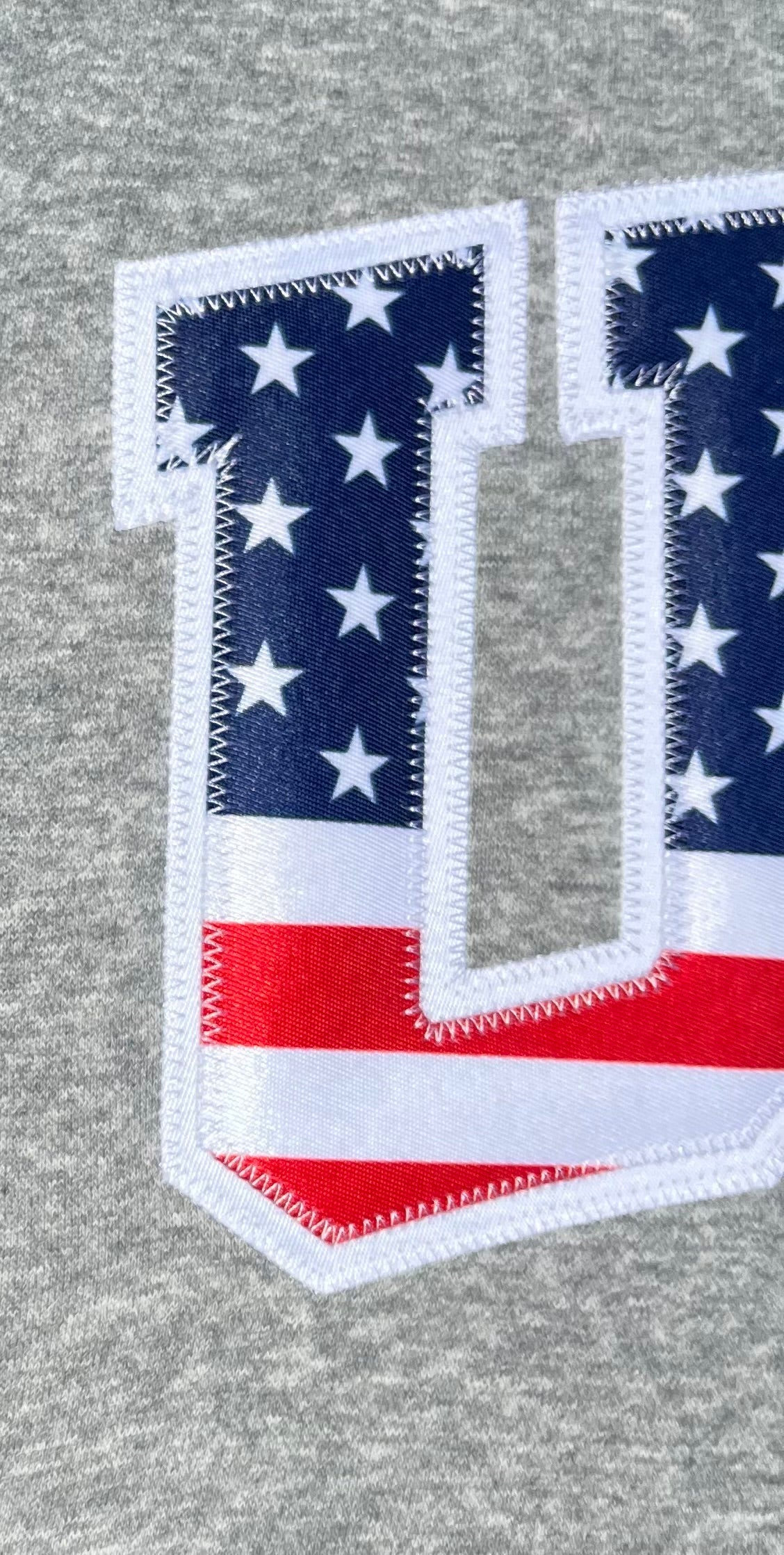 Stars & Stripes Retro Nike Hoodie with Sewn-On USA and Flag