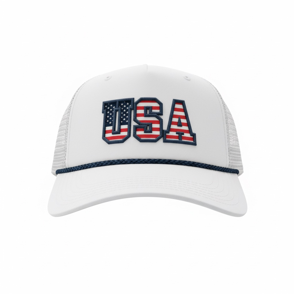 USA Rope Trucker Hat